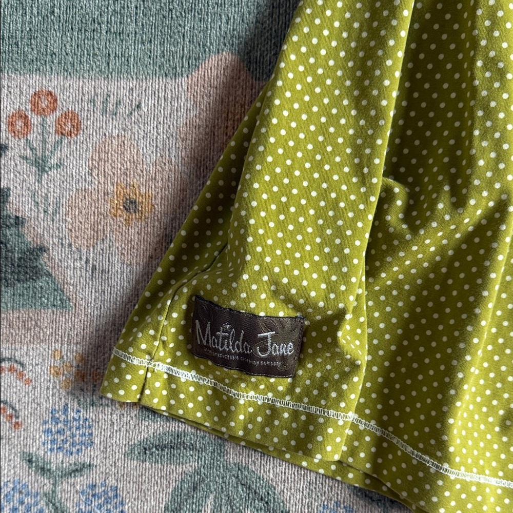 Matilda Jane Green Polka Dot Dress - Picture 4 of 4